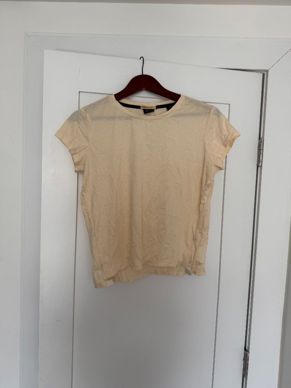 Scotch & Soda Beige Tee Small Club Nomade Detail